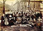 Cliftonville Sunday School band and choir, garden of Flint House, 1898 [Hobday] Margate History